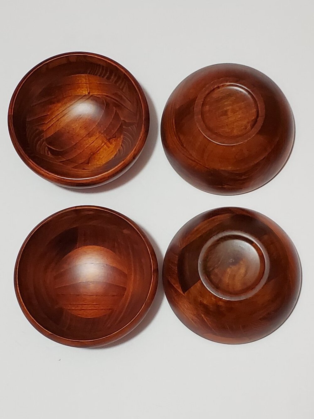Wooden Bowel Set - 8 salad/fruit bowls